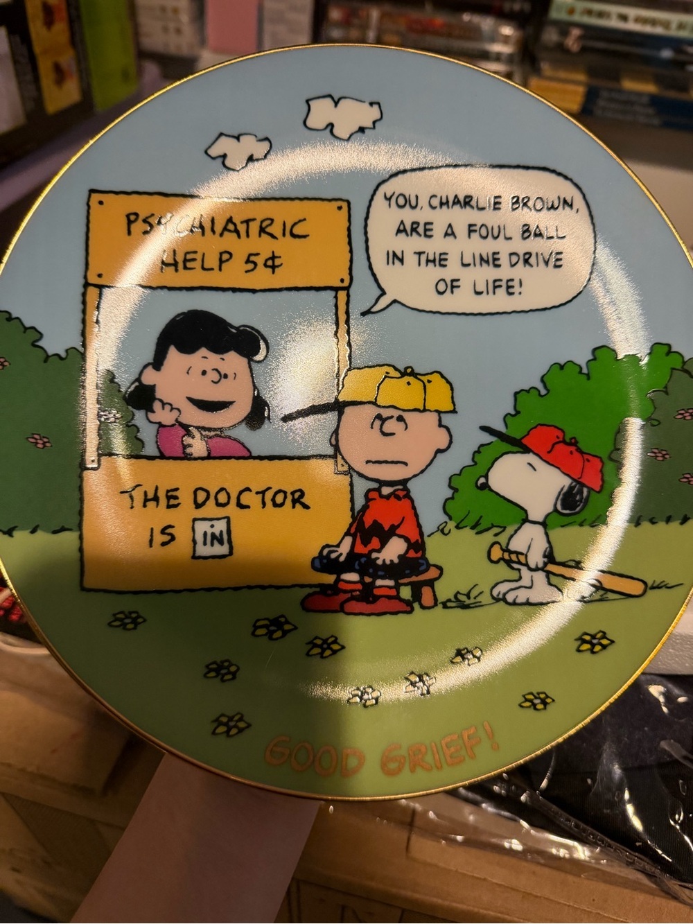 PEANUTS DANBURY MINT - "Good Grief!" Plate